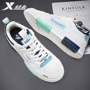 男冬季 男款 官方旗舰店正品 秋冬防滑运动鞋 网面透气休闲鞋 特步板鞋