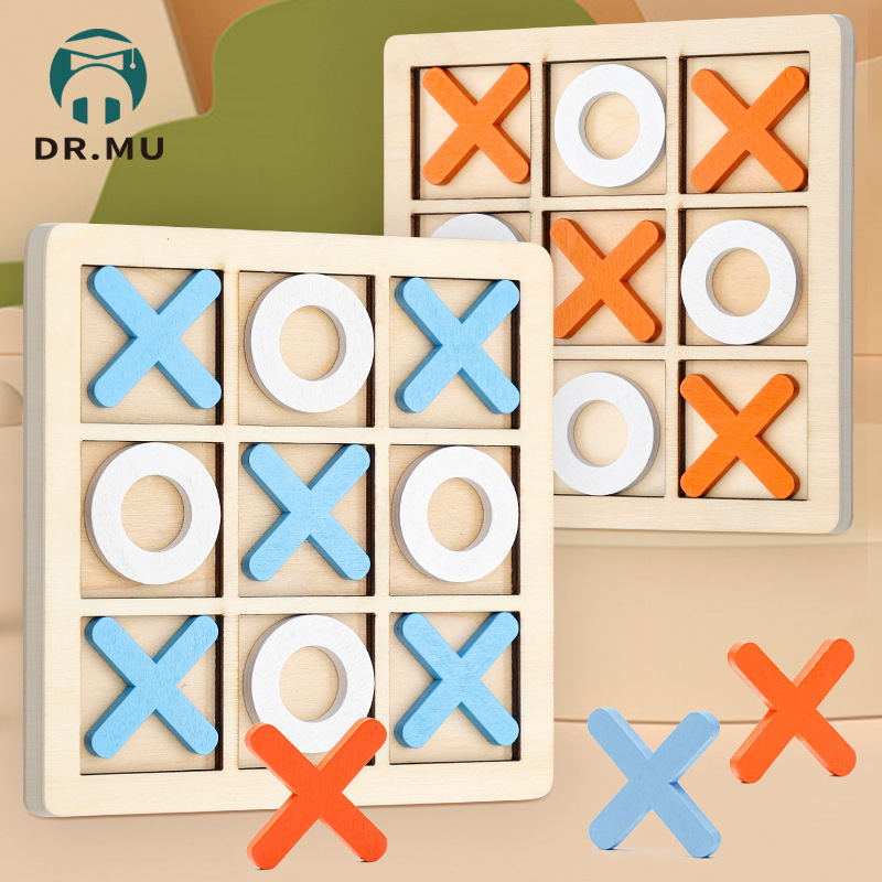 猛兔三连井字棋积木棋类玩具