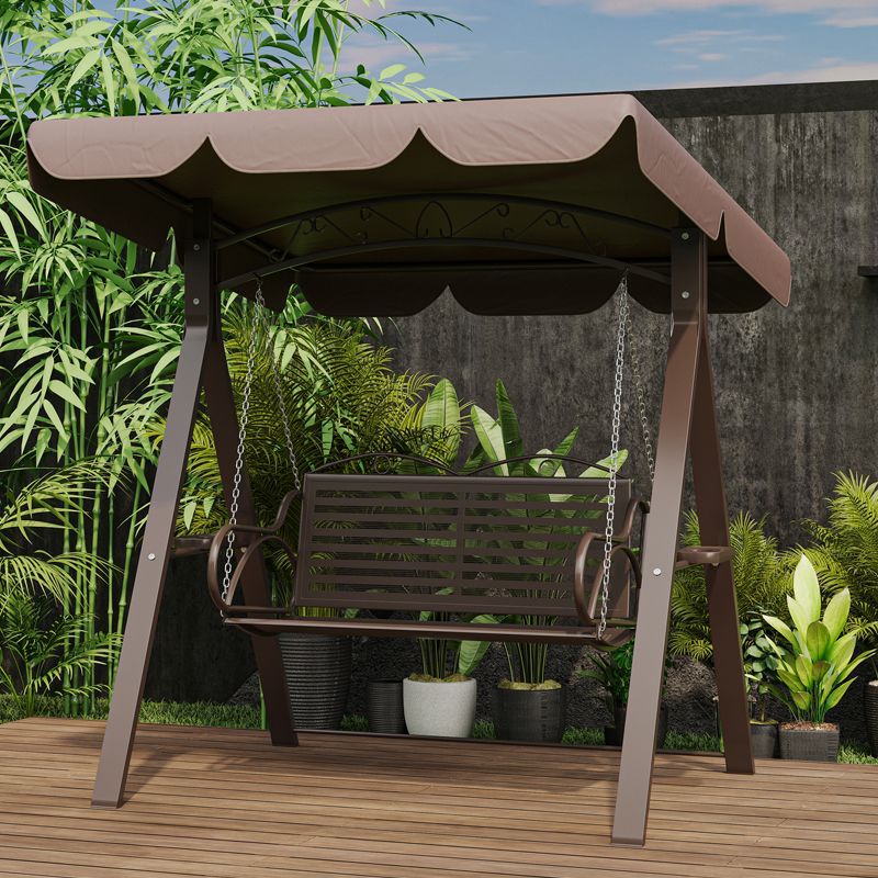 双人庭院花园室外家用秋千吊椅户外别墅铁艺花园阳台庭院摇椅吊篮