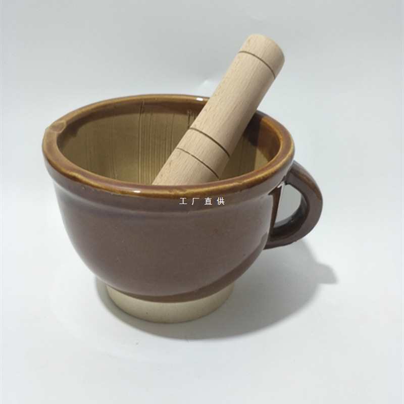 湘菜擂钵木擂棒抖辣椒碗擂皮蛋木槌擂茶研磨棒土擂钵无漆