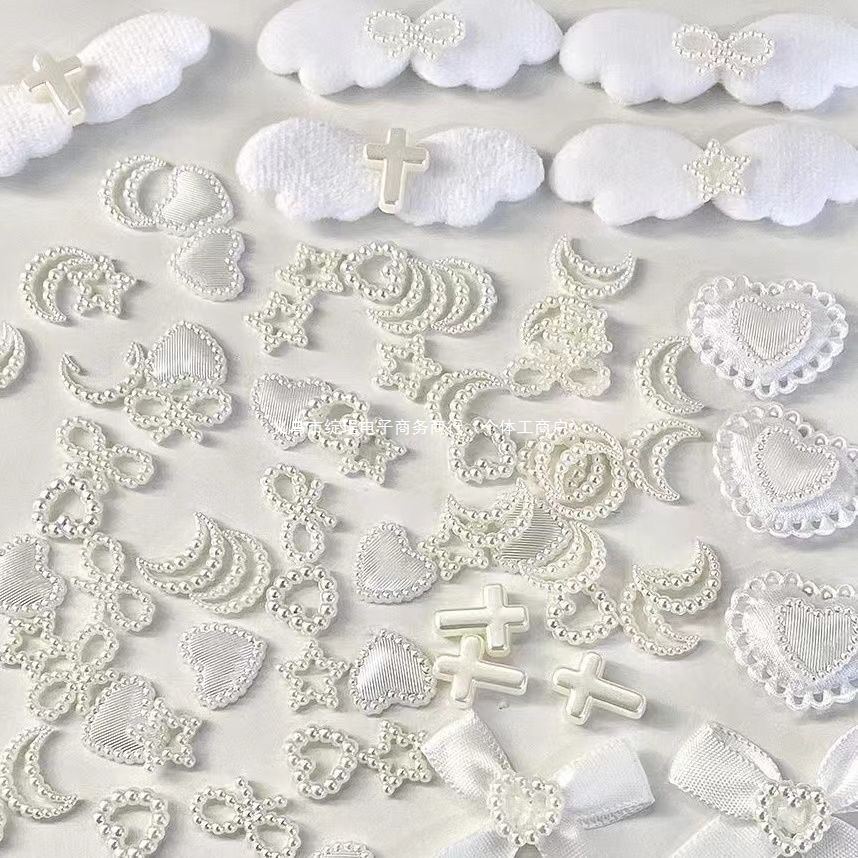 应援扇diy材料辅料配件卡套手作刀立体珍珠爱心星星装饰全套材料