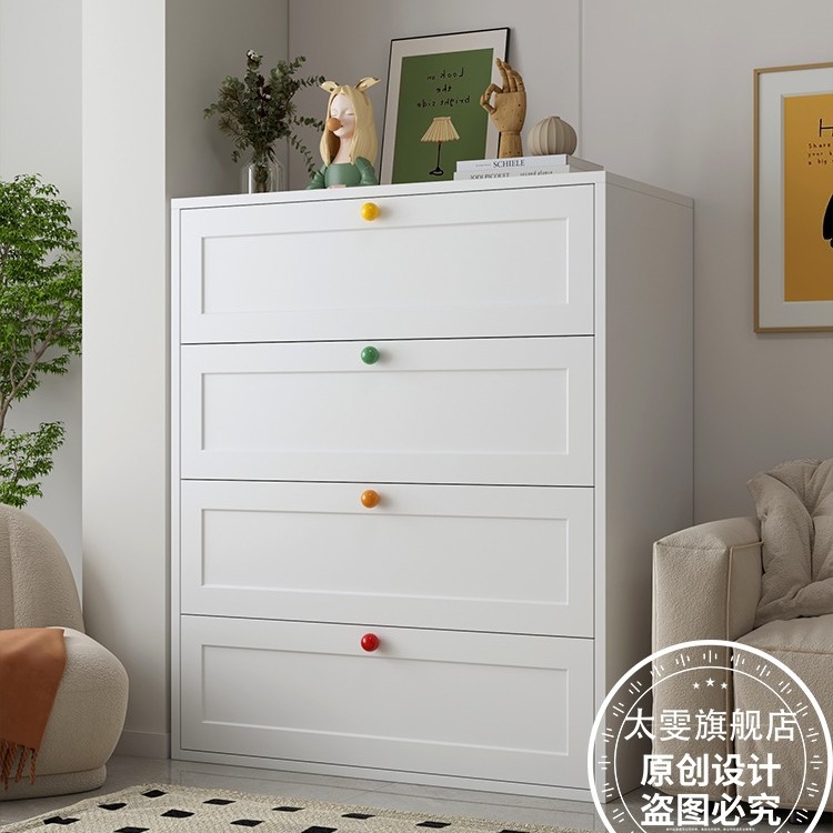 铁艺五斗柜卧室床尾床头收纳储物置物柜客厅铁皮边柜柜钢制抽屉柜