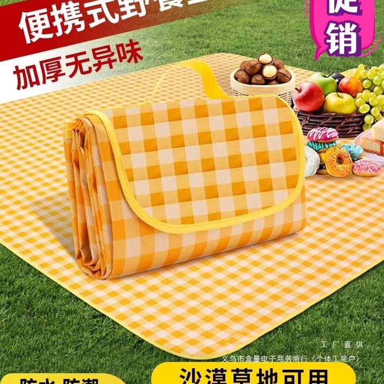 户外防潮垫加厚野餐垫露营野外防水草坪帐篷便携地垫室外海滩帆布
