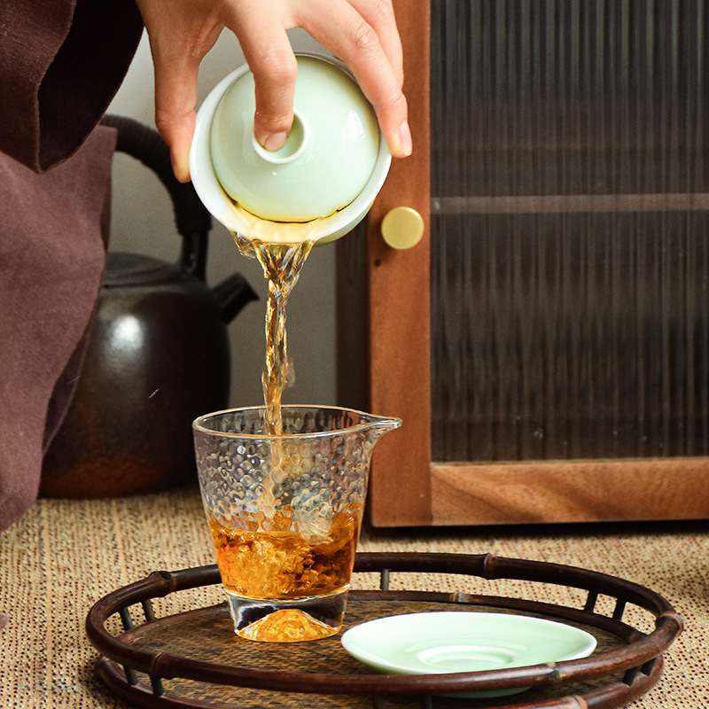 德化白瓷三才盖碗茶杯单个茶碗带盖功夫茶具泡茶套装私人雕刻lE18