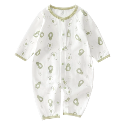 小聪熊婴儿衣服纯棉夏季连体衣薄