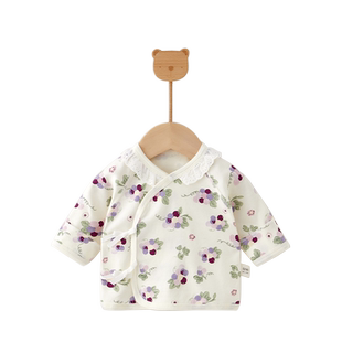 新生婴儿儿衣服半背衣春秋季初生宝宝纯棉上衣和尚服0到3个月a类9