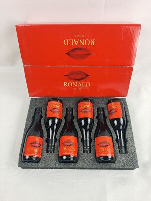 法国进口罗娜蒙德红唇干红葡萄酒187ml*6瓶小瓶干红14度礼盒款