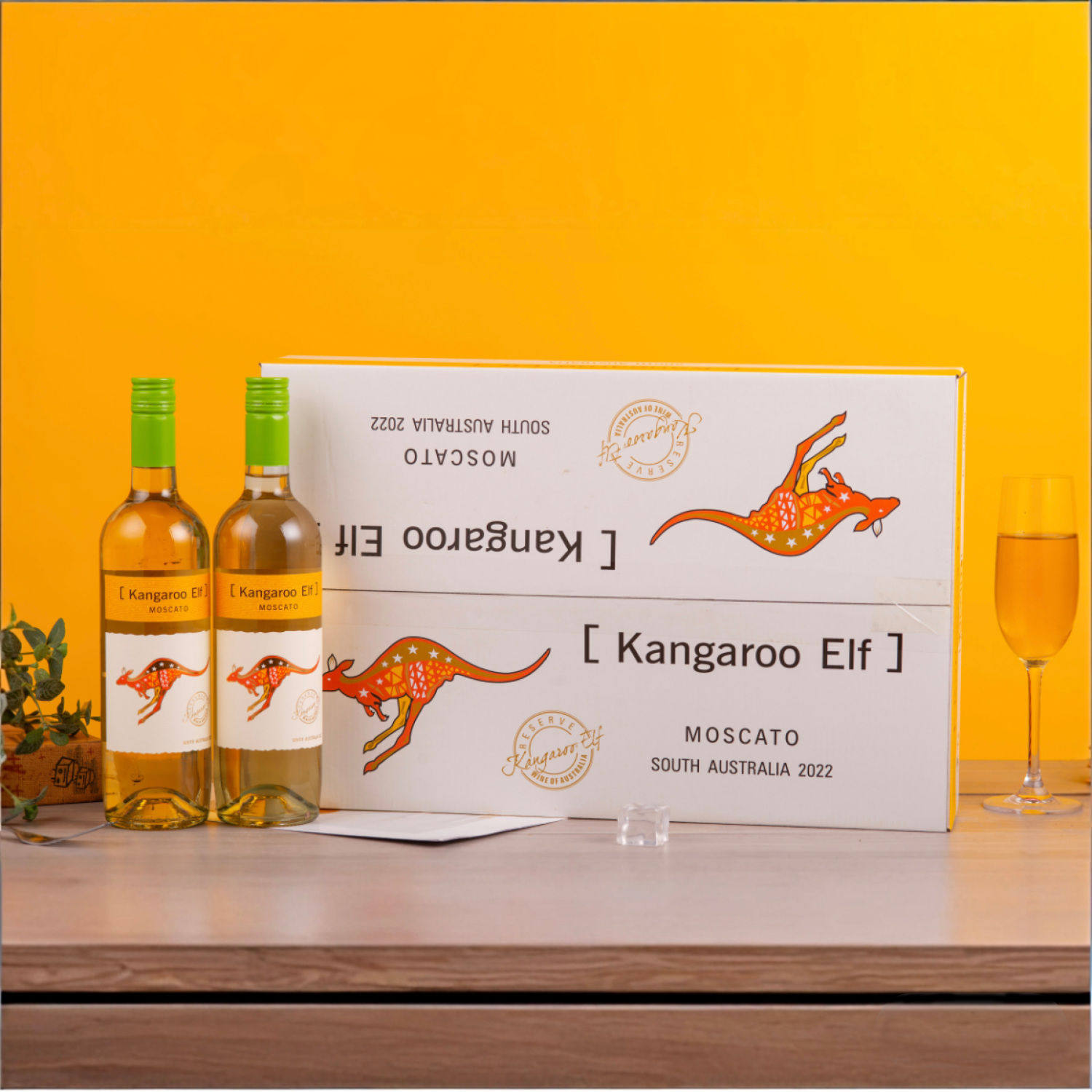 澳洲进口红酒袋鼠半甜干白葡萄酒750ml*6瓶12.5度经典微醺聚会