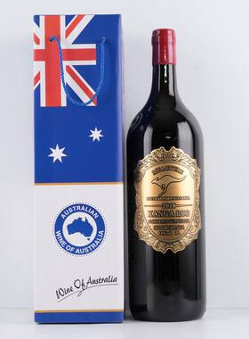 澳大利亚进口米爵袋鼠5L超大瓶干红葡萄酒10斤装红酒摆件礼品