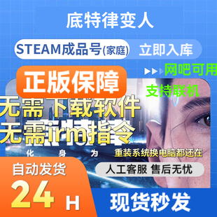 【网吧可用】底特律：化身为人 Steam正版游戏国区礼物成品账号