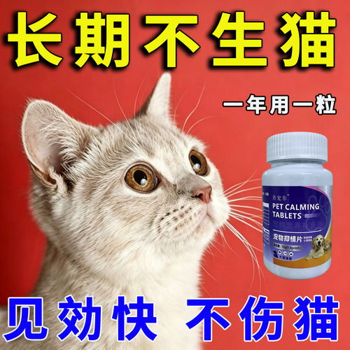 猫咪绝育母猫专用片宠物猫公猫终身绝育防止乱嚎叫乱尿躁动