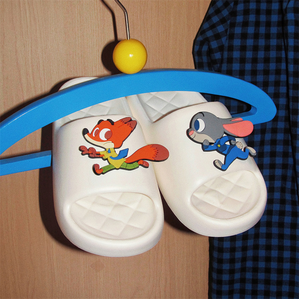 迪士尼朱迪尼克防滑拖鞋男女士夏季情侣可爱家居浴室洗澡时尚凉拖