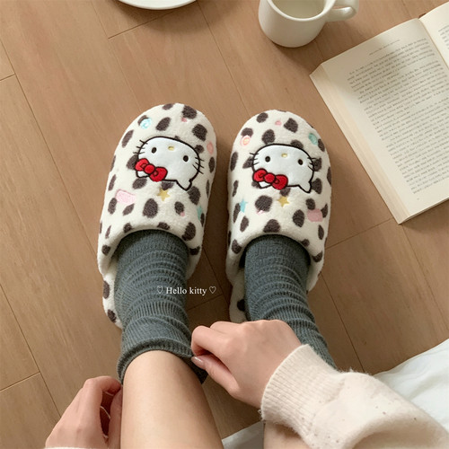 正版HelloKitty棉拖鞋女秋冬居家