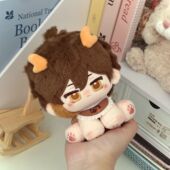 正版 首发原神钟离属性捏捏体15cm棉花娃娃超可爱同人毛绒玩偶礼物