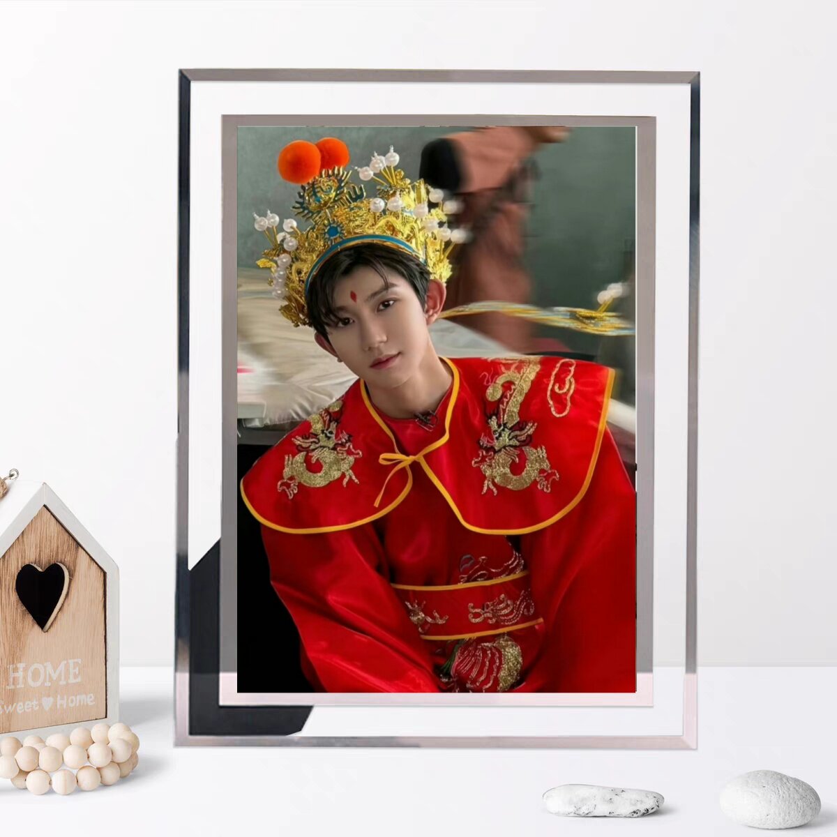王源水晶相框摆台摆件
