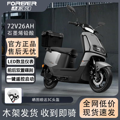 永久大容量全新电池电动摩托车