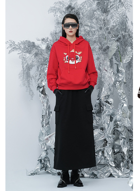 UNIDES-X UX生肖系列红色卫衣