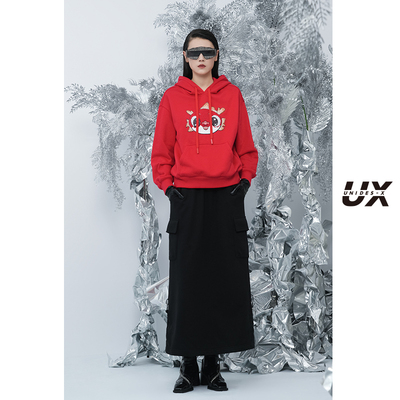 UNIDES-X UX生肖系列红色卫衣