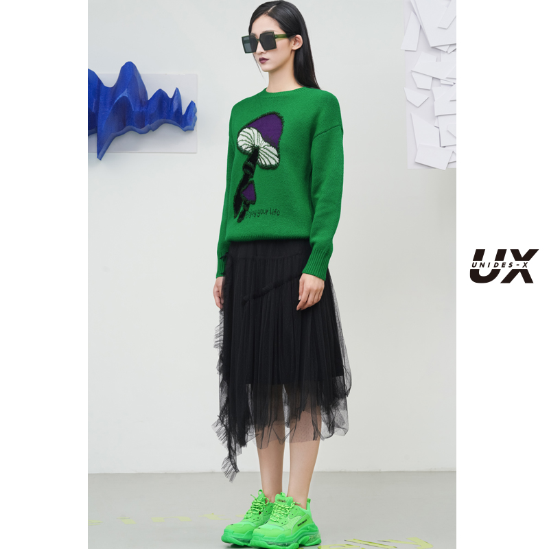 提花套头UNIDES-XUX圆领