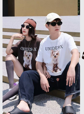 【蜜蜂欢乐社】UNIDES-X UX动物印花薄款T恤女