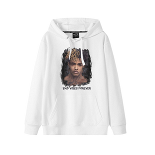 说唱歌手xxxtentacion卫衣男美式嘻哈ins潮牌加绒高街连帽外套头