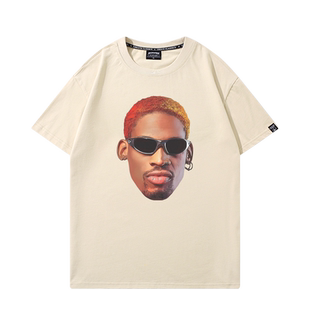 Dennis Rodman罗德曼T恤男潮牌美式街头嘻哈oversize高街短袖夏季