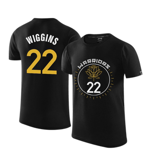 勇士维金斯T恤男美式22号篮球衣运动训练服2023新款宽松纯棉短袖