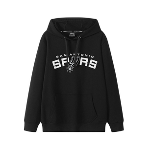 马刺队GDP纪念复古卫衣邓肯吉诺比利帕克连帽运动休闲秋冬外套头