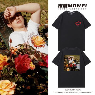 charlieputh查理普斯hero短袖t恤男女断眉巡回演唱会应援周边衣服