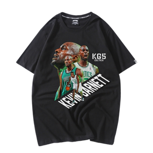 加内特t恤男女狼王KG退役纪念美式篮球运动短袖ins潮流宽松半袖夏