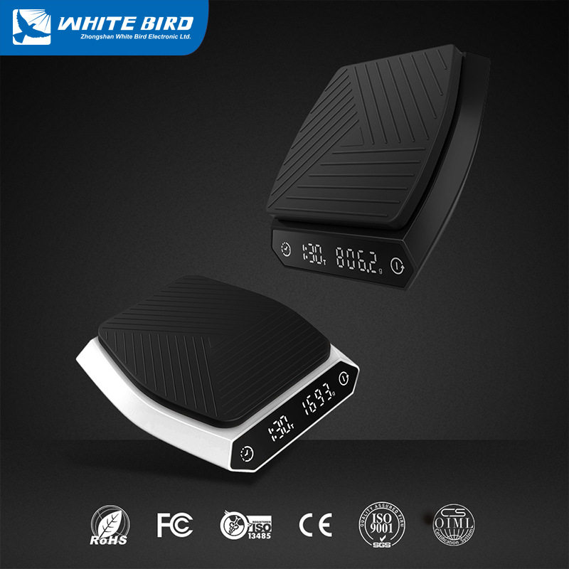 厨房烘焙计时电子秤迷你家用专用咖啡称5kg量程0.1克高精度