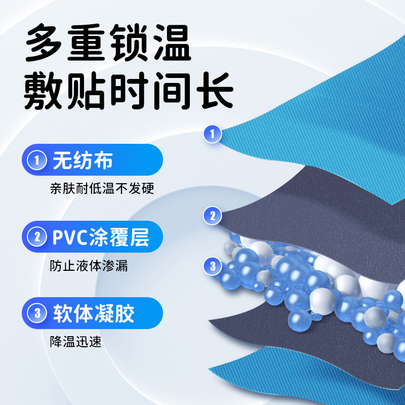 可绑膝盖冷敷袋运动冰袋反复使用关节脚踝扭伤手腕拉伤智齿冰敷袋