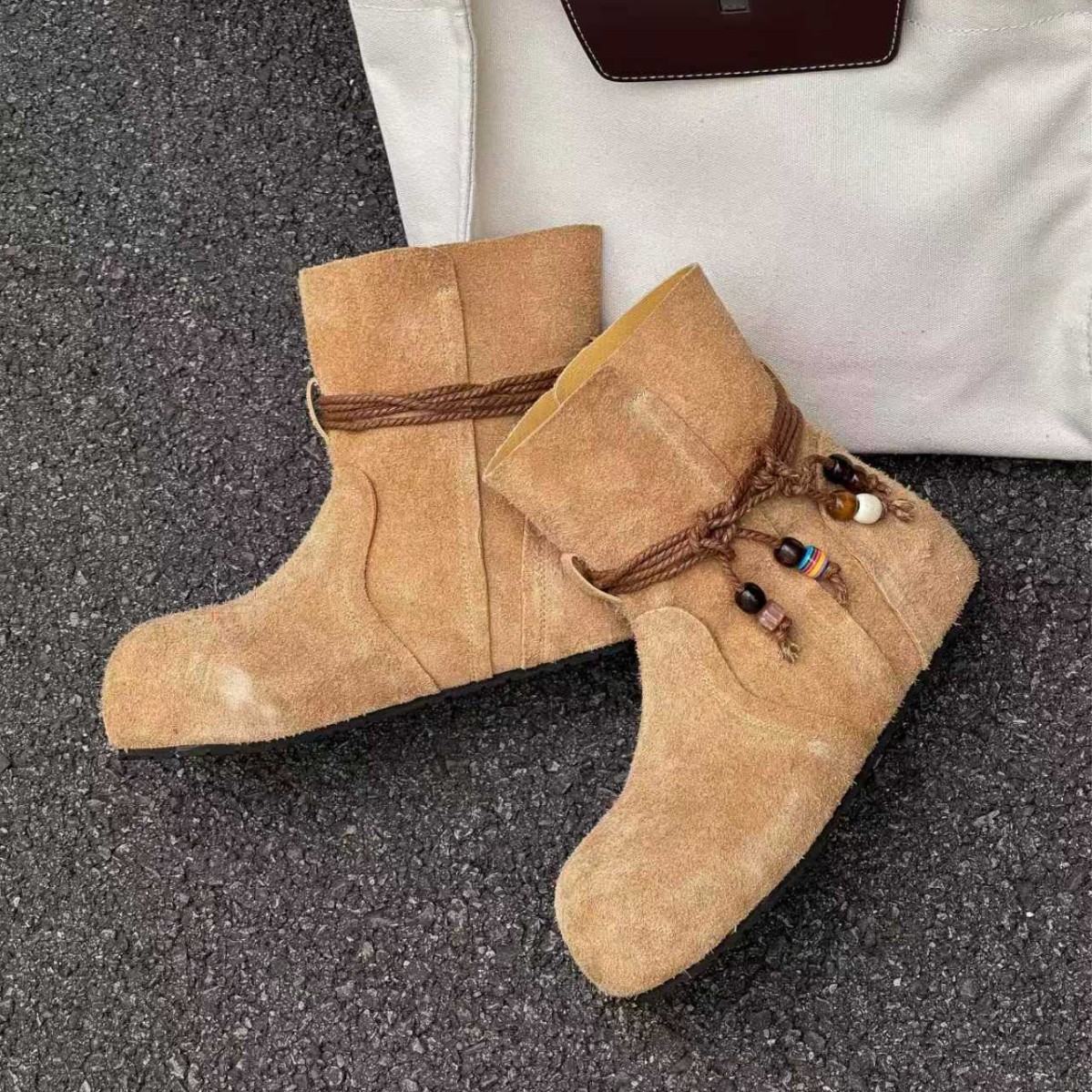 真皮马丁靴女款2025新款秋季百搭厚底套筒短靴子秋冬复古烟筒女靴