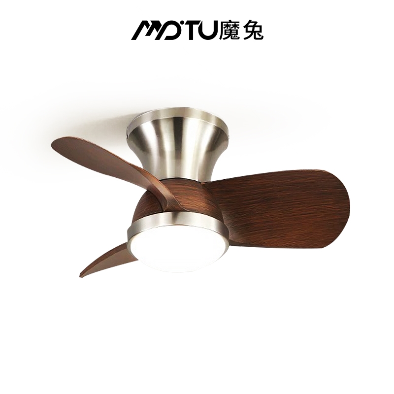 极简意式主卧室吸顶风扇灯大风力