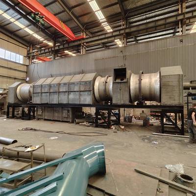 木板竹材碳化机椰子木粉板栗小型木炭碳化机器卧式连续式炭化炉