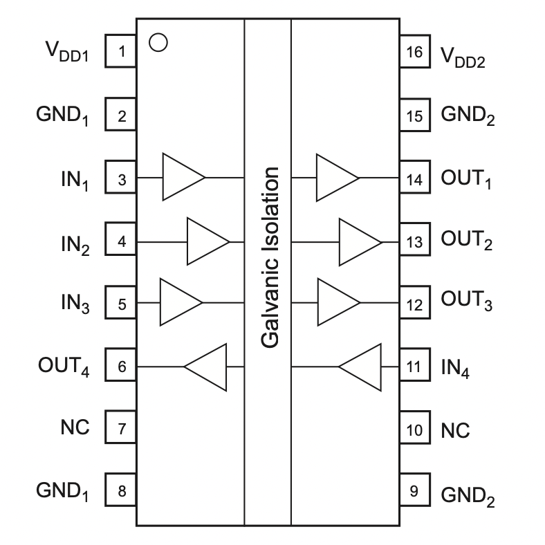 hcpl-902j-000e 数字隔离器 digital isolator (100mbd)