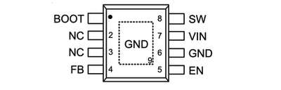 RT8289GSP 切換式穩壓器 IC 正 可調式 1.222V 1 輸出 5A
