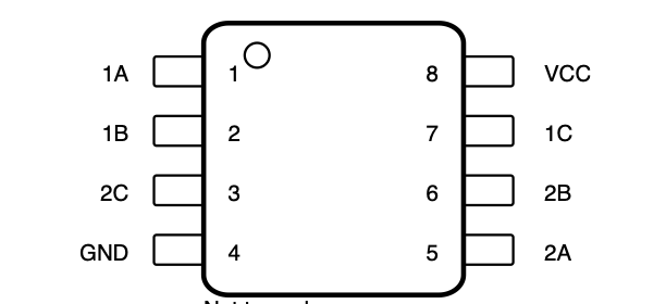 NC7WB66K8X 5V、1:1 (SPST)、2 通道通用模拟开关