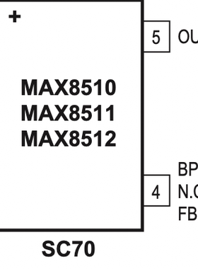 MAX8512EXK+T 低压差稳压器 Ultra-Low-Noise