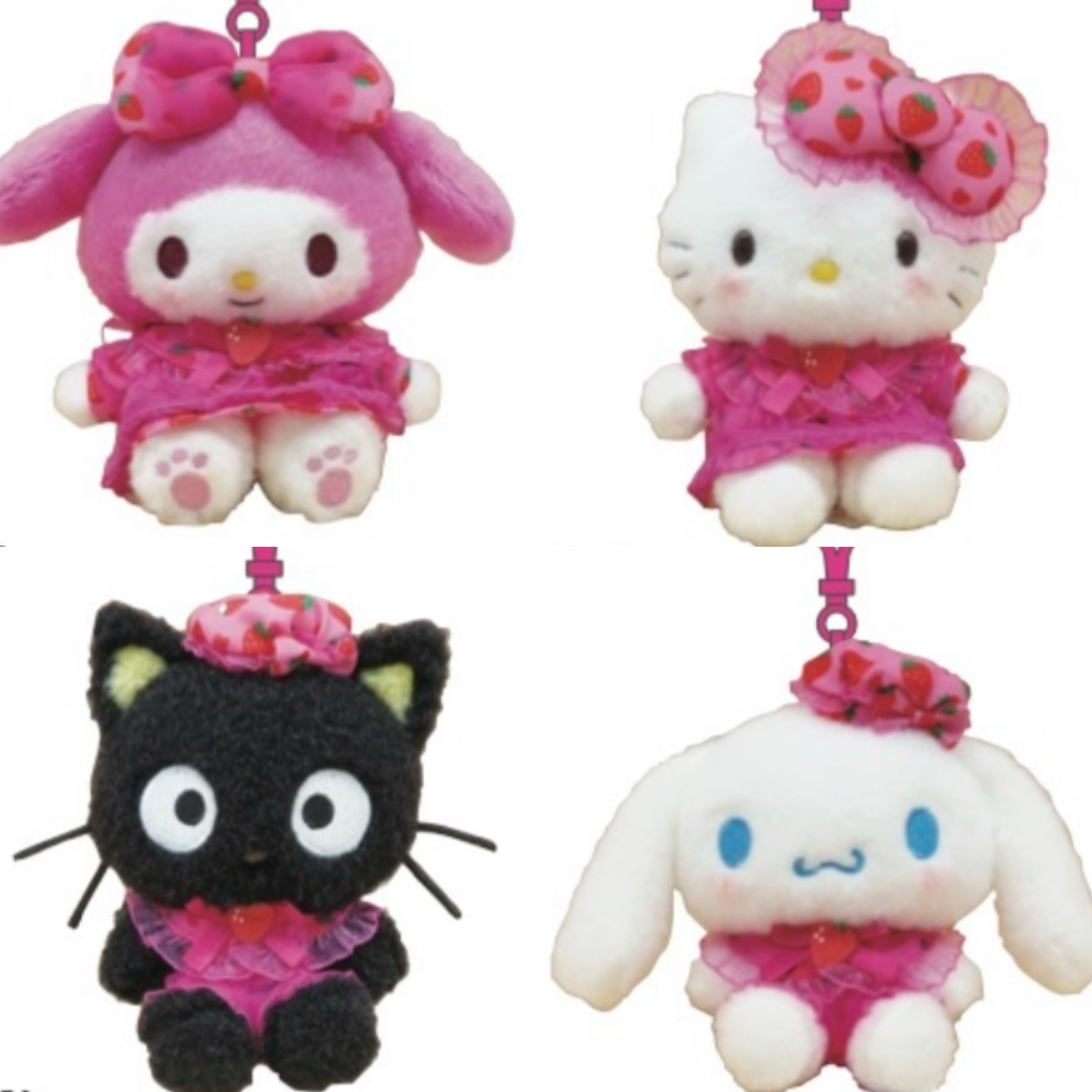 【预售25.12月】包邮美版三丽鸥草莓裙子挂件Kt-2507006