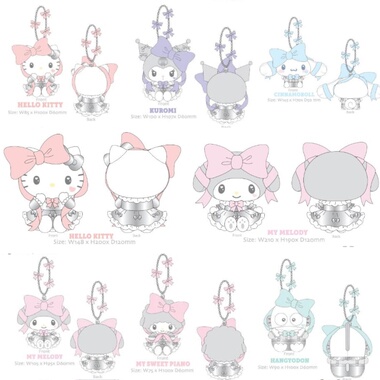 【预售26.6月】海外版三丽鸥蝴蝶结丝带系列毛绒挂件Kitty美乐蒂