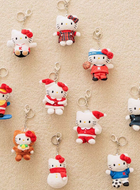 现货包邮预定24.12月日本Me%kitty滑板麋鹿雪人挂件