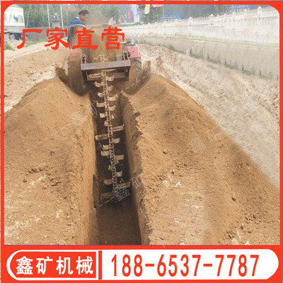 路沿石开沟机自来水管道开沟 大型管道农田土路打沟机配件现货