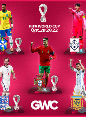 2026世界杯吉祥物梅西手办立牌摆件美加墨足球纪念品周边公仔礼物