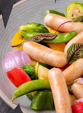 意口艺脍猪肉鸡肉早餐肠300gISU Pork Breakfast Sausage煎烤速食