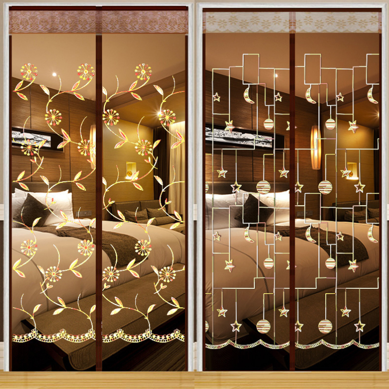 防蚊门帘子防蝇网纱门蚊帐魔术贴纱窗隔断免打孔夏季磁铁自吸家用