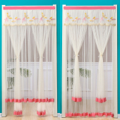 家用夏季 防蚊门帘魔术贴纱门加密静音吸磁免打孔可拆卸纱窗门纱网