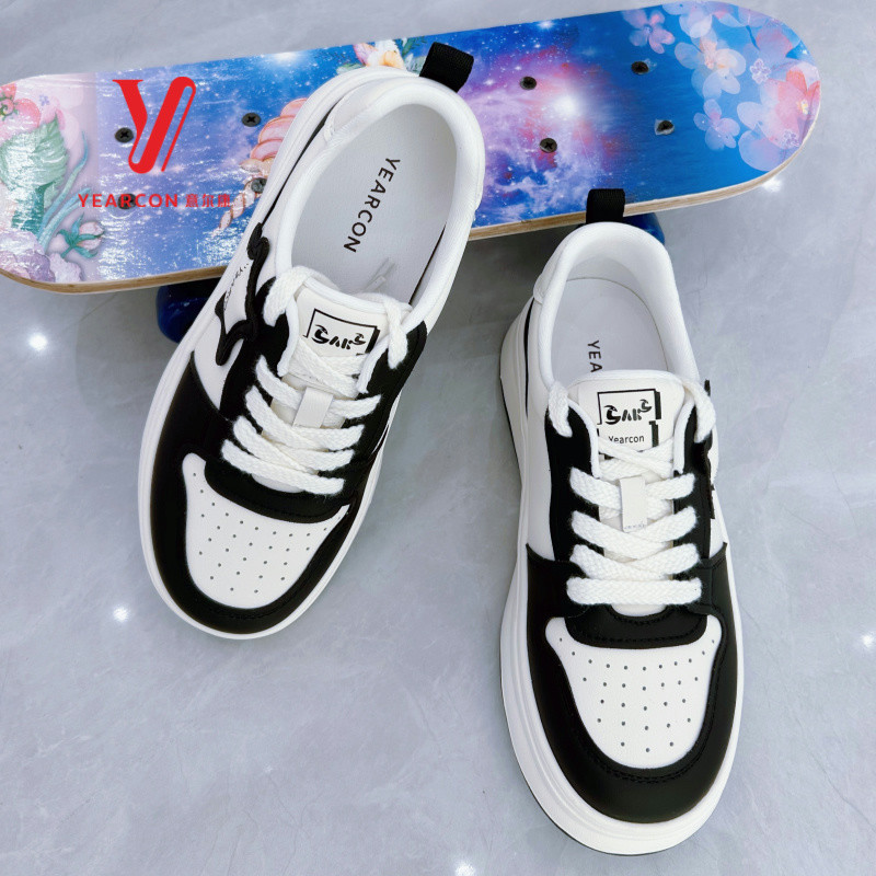 意尔康女鞋2024新款秋季小白鞋女厚底休闲板鞋星星鞋S571AD05515Y