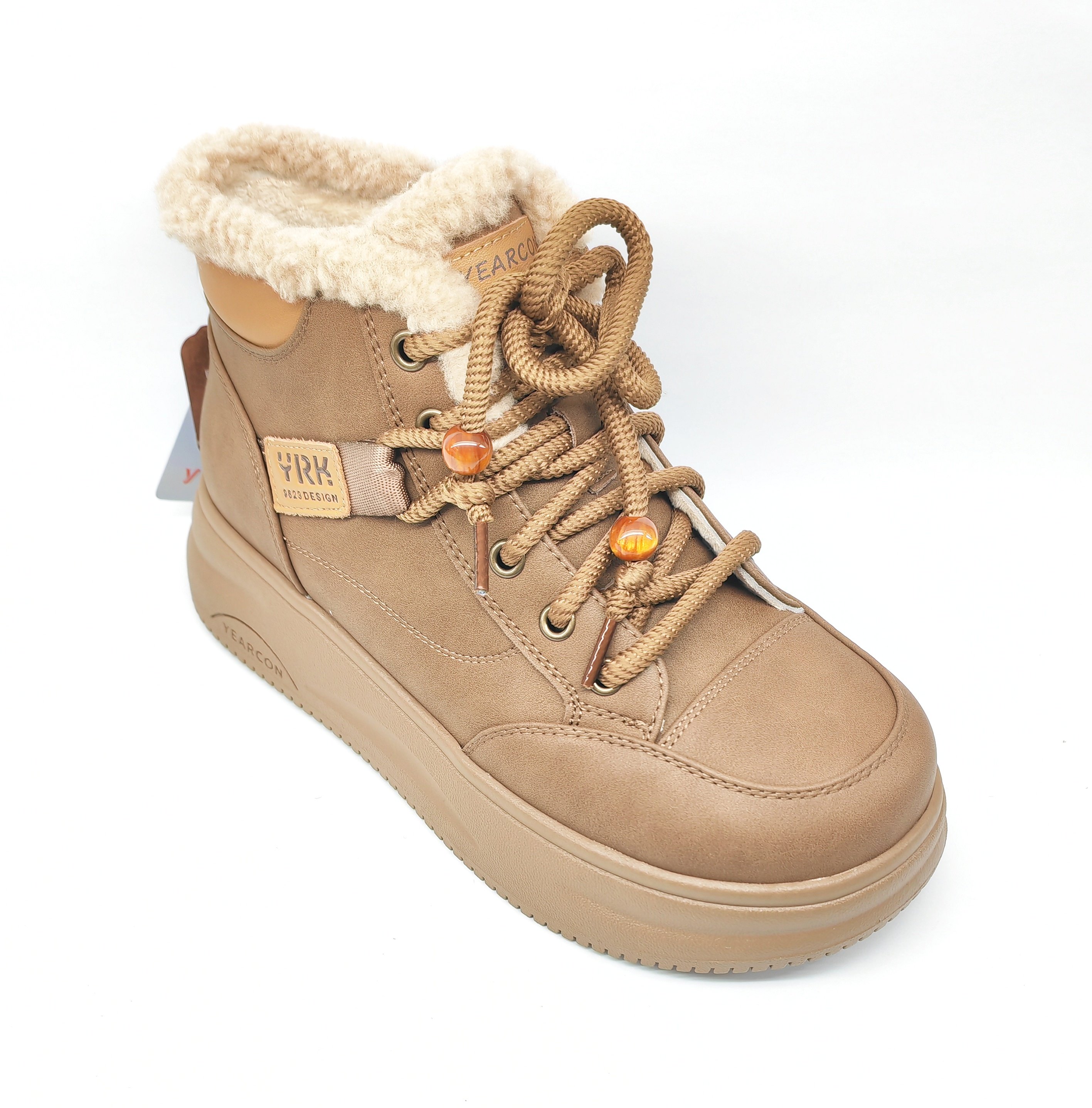 意尔康女靴2025新款时尚百搭休闲鞋女士马丁靴短靴5764AM139343