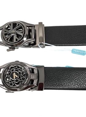 意尔康皮带2025新款时尚百搭自动扣腰带旋转男士休闲裤带55A40625